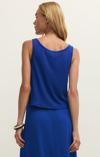JOANNA TEXTURED KNIT TANK (COBALT) - Z SUPPLY