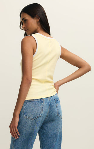SIRENA CONTRAST RIB TANK (PINEAPPLE) - Z SUPPLY