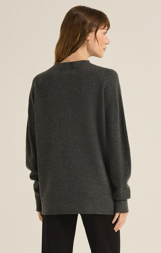 GIA CREW NECK SWEATER (CHARCOAL) - Z SUPPLY