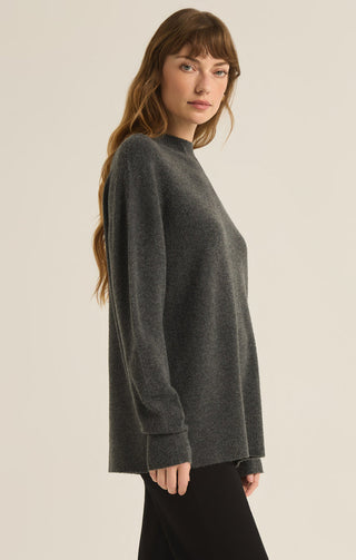 GIA CREW NECK SWEATER (CHARCOAL) - Z SUPPLY