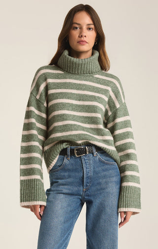 JOSEPHINE STRIPE TURTLENECK SWEATER - Z SUPPLY