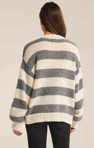 ANDERS STRIPE CREW SWEATER (HEATHER) - Z SUPPLY