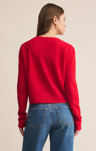 MEDINA COZY CARDIGAN (FESTIVE RED) - Z SUPPLY