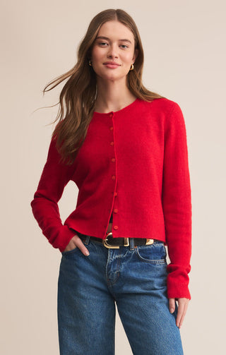MEDINA COZY CARDIGAN (FESTIVE RED) - Z SUPPLY