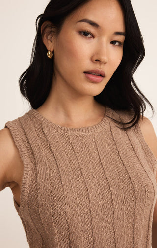 CALAN RIB SWEATER CROPPED TANK  - Z SUPPLY