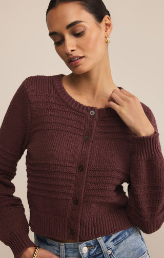 BETWEEN THE LINES CARDIGAN (SANDALWOOD) - Z SUPPLY