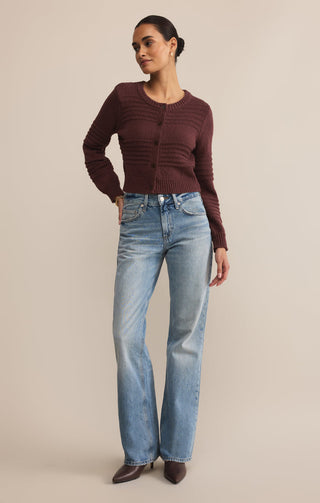 BETWEEN THE LINES CARDIGAN (SANDALWOOD) - Z SUPPLY