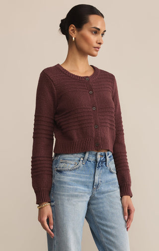 BETWEEN THE LINES CARDIGAN (SANDALWOOD) - Z SUPPLY