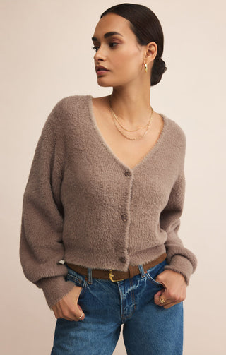 SADIRA FLUFFY CROP CARDIGAN (MOONLIGHT) - Z SUPPLY