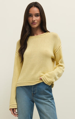 BELLAMI CROCHET SWEATER (SUNNYSIDE) - Z SUPPLY