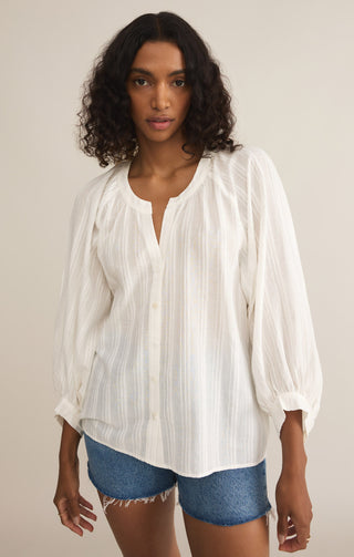 WREN BUTTON UP TOP (WHITE) - Z SUPPLY