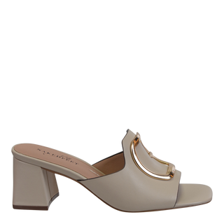 CUPEL IN BEIGE HEELED SANDALS -NAKED FEET