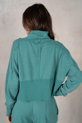 Terry Wide Leg Set (Slate Green)