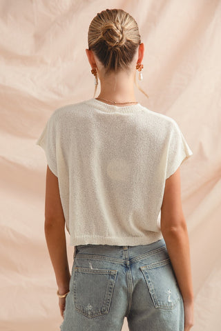 BOXY FIT FLAG SWEATER