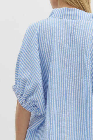 Capri Stripe Popover Blouse