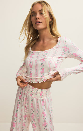MARSEILLE BOUDOIR LONG SLEEVE TOP - Z SUPPLY