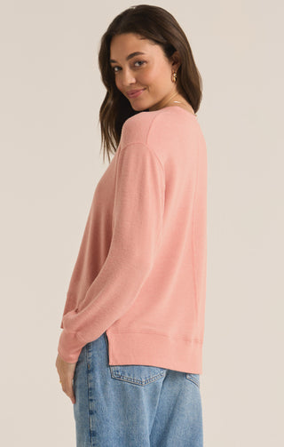 WILDER CLOUD V-NECK (ROSE HAZE) - Z SUPPLY