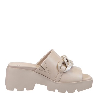 ISO IN BEIGE PLATFORM SANDALS - NAKED FEET