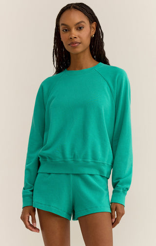 Saldana French Terry Top (BERMUDA GREEN) - Z SUPPLY