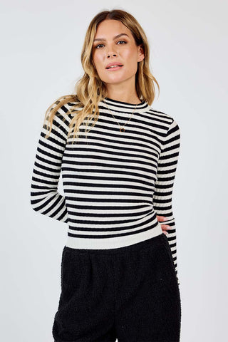 SIMPLY BEING STRIPED SWEATER - SADIE X SAGE