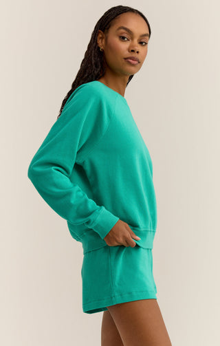 Saldana French Terry Top (BERMUDA GREEN) - Z SUPPLY