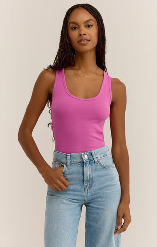 ESSY RIB TANK TOP (RASPBERRY SORBET) - Z SUPPLY