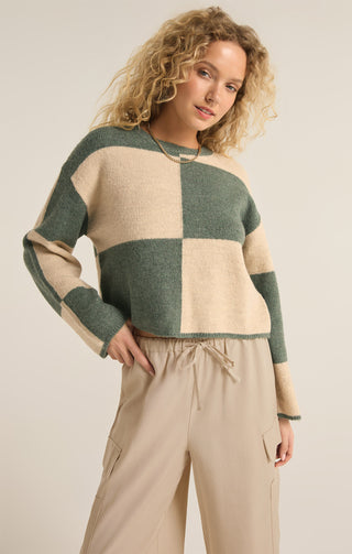 ROSI BLOCKED SWEATER (PALM GREEN) - Z SUPPLY