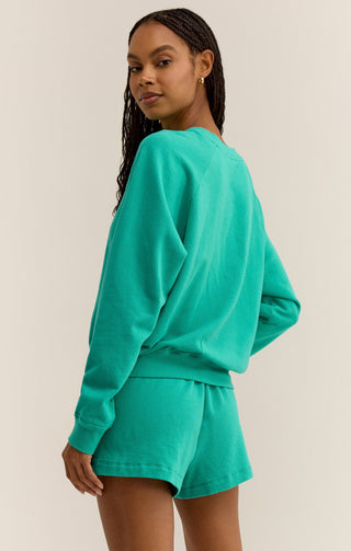 Saldana French Terry Top (BERMUDA GREEN) - Z SUPPLY