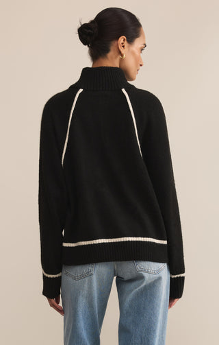 ALPS HALF ZIP SWEATER (BLACK) - Z SUPPLY