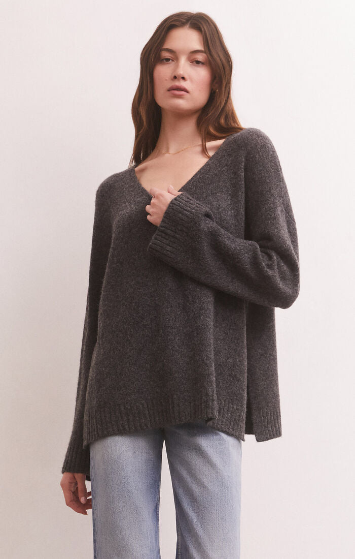MODERN SWEATER (CHARCOAL) - Z SUPPLY