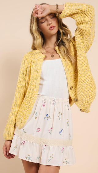 SUNROOF BUTTON CARDIGAN - SADIE SAGE