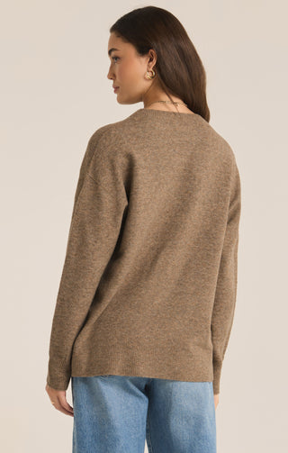 GIA CREW NECK SWEATER (CHAI) - Z SUPPLY