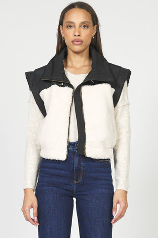 ROSALIA VEST (BLACK/CREAM) - DEAR JOHN