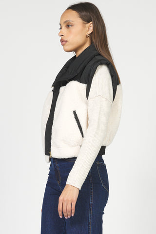 ROSALIA VEST (BLACK/CREAM) - DEAR JOHN