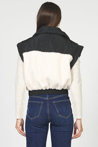 ROSALIA VEST (BLACK/CREAM) - DEAR JOHN