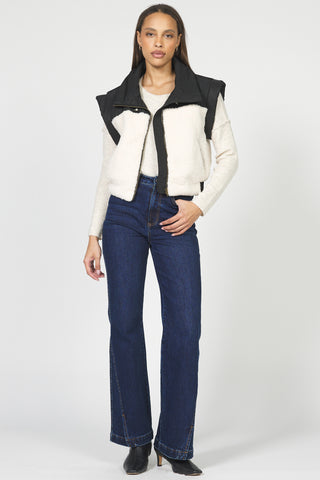 ROSALIA VEST (BLACK/CREAM) - DEAR JOHN