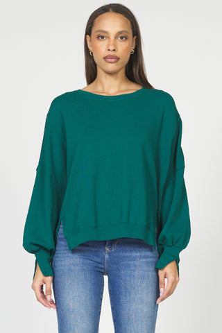 TRENTON CREW NECK OVERSIZED LONG SLEEVE