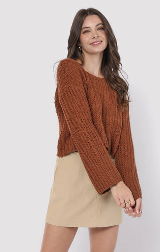ROSALIA SWEATER (BROWN - SADIE SAGE