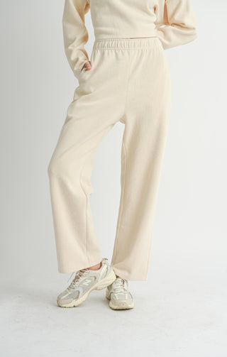 RELAXED WIDE LEG (CREAM) PANT