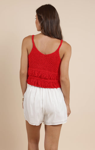 LUCIE FRINGE SWEATER TANK
