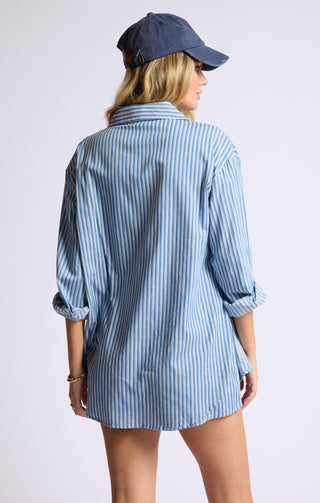 MARKET DAY SHIRT STYLE LAYERED ROMPER