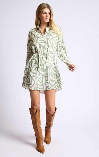 AL FRESCO SHIRT DRESS W SKINNY BELT