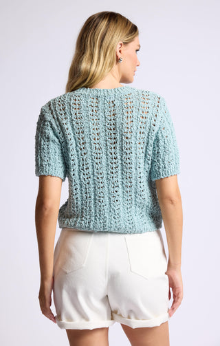 PERUSE SHORT SLEEVE SWEATER