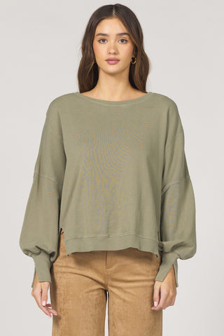 TRENTON CREW NECK OVERSIZED LONG SLEEVE