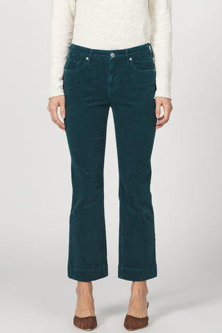 JEANNE FLARE PANT CORDUROY (DARK SEA)- DEAR JOHN