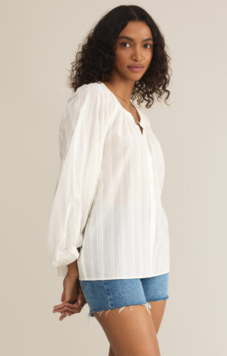 WREN BUTTON UP TOP (WHITE) - Z SUPPLY