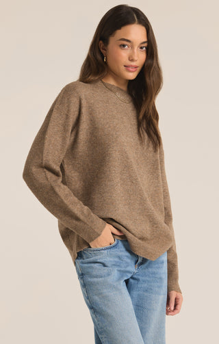 GIA CREW NECK SWEATER (CHAI) - Z SUPPLY