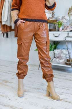 This is Why You Need Faux Leather Joggers This Season - Posh in