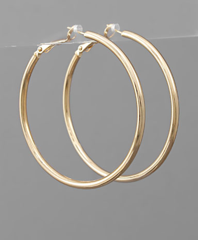 50mm Gold Dipped Hoops